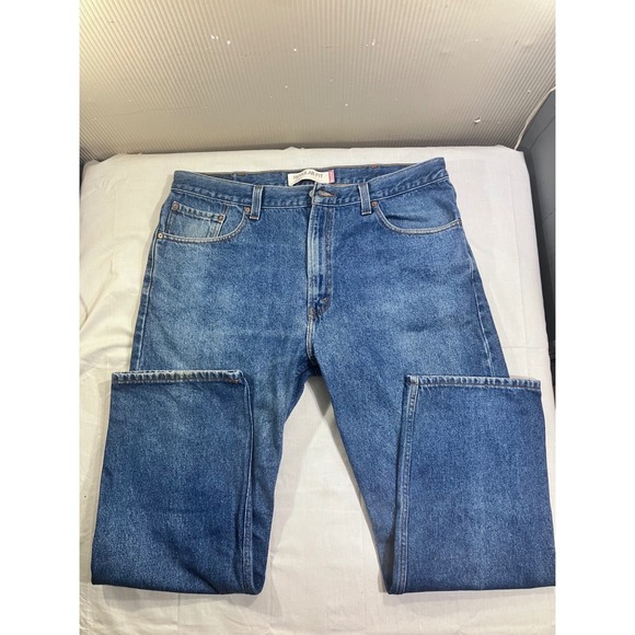Levi's Other - Levis 505 Regular Fit Straight Leg Blue Denim Jeans Mens 40x30 Medium Wash